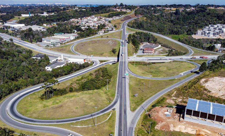 Lote 1 contempla Contorno Sul de Curitiba com quatro faixas e duplicação do Contorno Norte. BR-376 - Contorno Sul. Foto: Roberto Dziura Jr/AEN