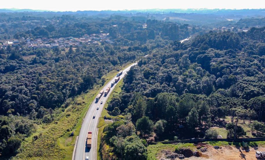 Lote 1 contempla Contorno Sul de Curitiba com quatro faixas e duplicação do Contorno Norte. BR-376 - Contorno Sul. Foto: Roberto Dziura Jr/AEN