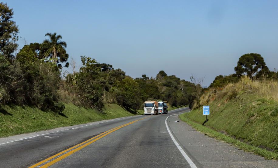 Leilão do 1º lote das novas concessões rodoviárias do Paraná será na próxima semana. Na foto, a PR-423. Foto: Roberto Dziura Jr/AEN