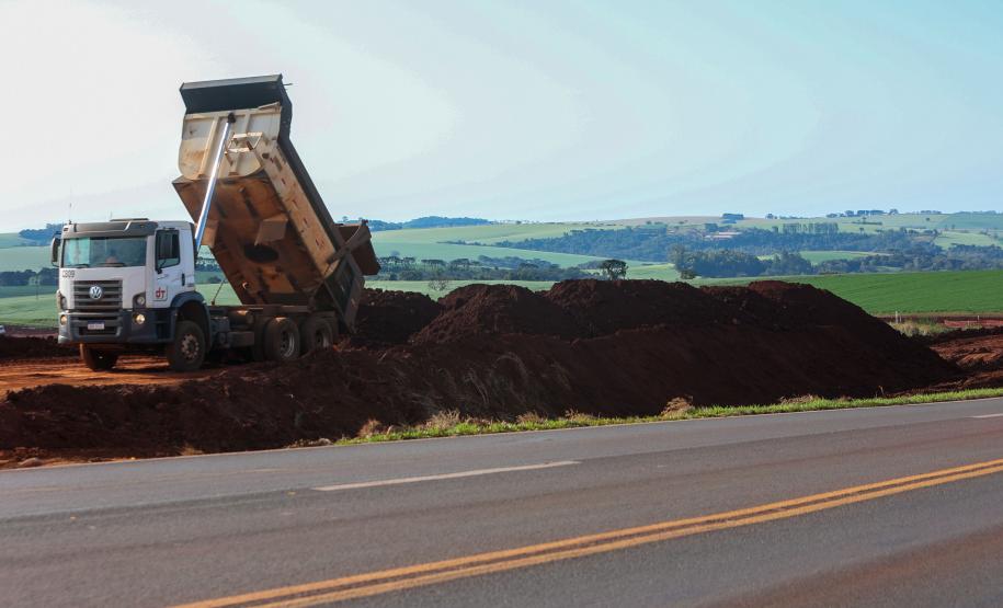 Duplicação da PR-445, entre Londrina e Mauá da Serra, ultrapassa 10% de execução Foto: Gilson Abreu/AEN