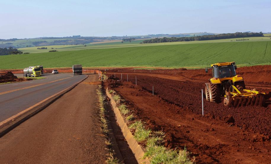 Duplicação da PR-445, entre Londrina e Mauá da Serra, ultrapassa 10% de execução Foto: Gilson Abreu/AEN