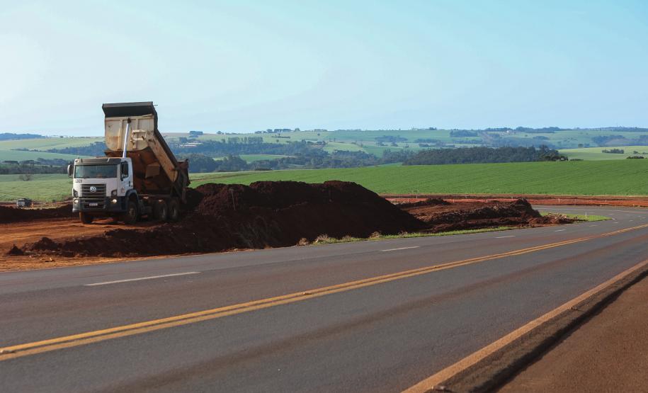 Duplicação da PR-445, entre Londrina e Mauá da Serra, ultrapassa 10% de execução Foto: Gilson Abreu/AEN