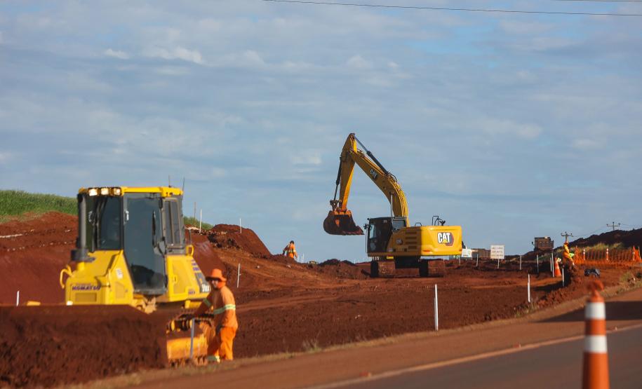 Duplicação da PR-445, entre Londrina e Mauá da Serra, ultrapassa 10% de execução Foto: Gilson Abreu/AEN