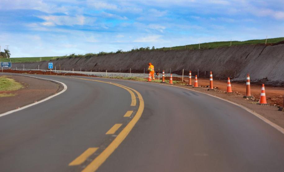 Duplicação da PR-445, entre Londrina e Mauá da Serra, ultrapassa 10% de execução Foto: Gilson Abreu/AEN