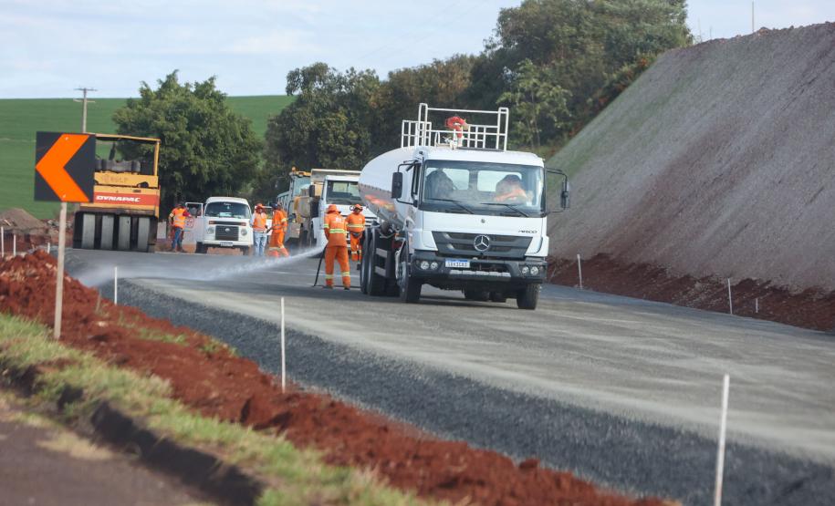 Duplicação da PR-445, entre Londrina e Mauá da Serra, ultrapassa 10% de execução Foto: Gilson Abreu/AEN