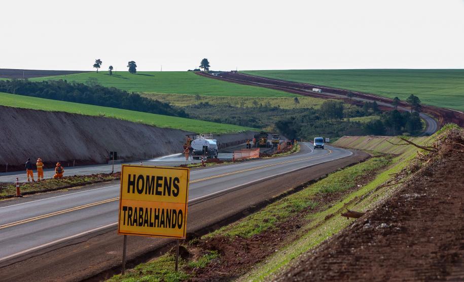 Duplicação da PR-445, entre Londrina e Mauá da Serra, ultrapassa 10% de execução Foto: Gilson Abreu/AEN