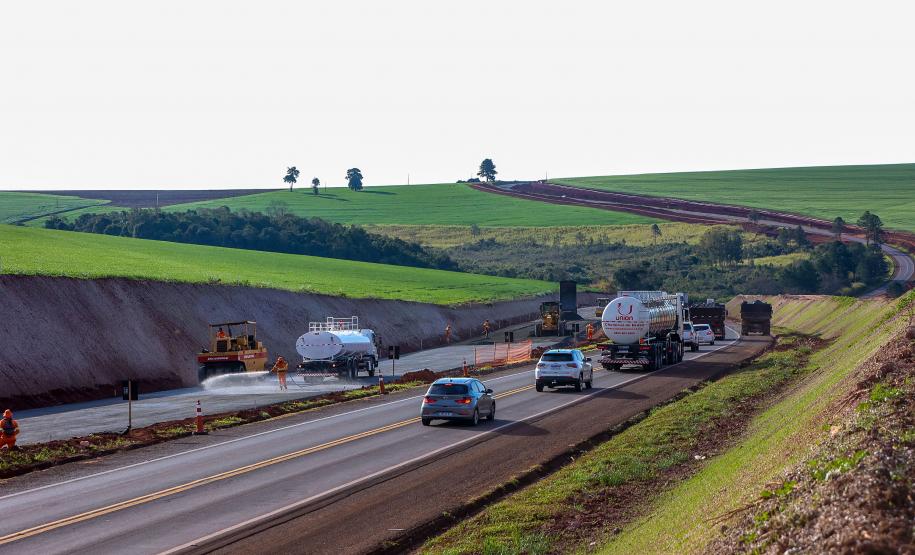 Duplicação da PR-445, entre Londrina e Mauá da Serra, ultrapassa 10% de execução Foto: Gilson Abreu/AEN
