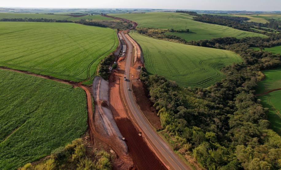 Duplicação da PR-445, entre Londrina e Mauá da Serra, ultrapassa 10% de execução Foto: Gilson Abreu/AEN