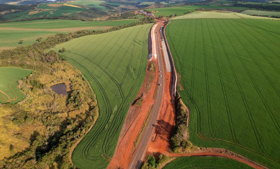 Duplicação da PR-445, entre Londrina e Mauá da Serra, ultrapassa 10% de execução Foto: Gilson Abreu/AEN