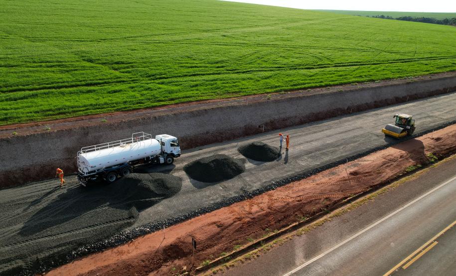 Duplicação da PR-445, entre Londrina e Mauá da Serra, ultrapassa 10% de execução Foto: Gilson Abreu/AEN