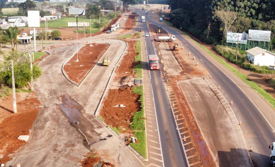 Reta final: obra de duplicação da BR-277 em Cascavel se aproxima de 80% Foto: Ari Dias/AEN