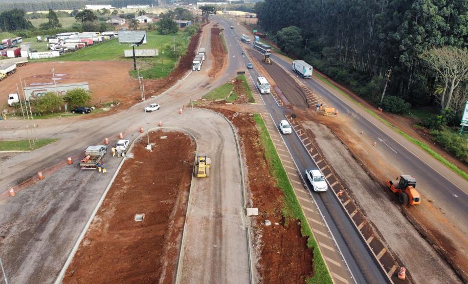 Reta final: obra de duplicação da BR-277 em Cascavel se aproxima de 80% Foto: Ari Dias/AEN