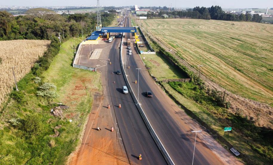 Reta final: obra de duplicação da BR-277 em Cascavel se aproxima de 80% Foto: Ari Dias/AEN