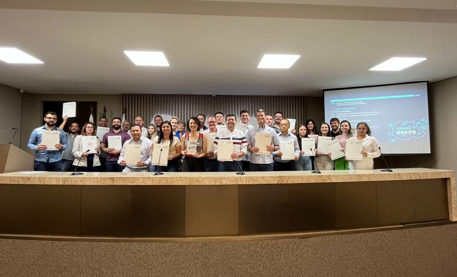 O evento contou com a presença de arquitetos e engenheiros de prefeituras ligados à construção de obras públicas da região. Foto: Divulgação