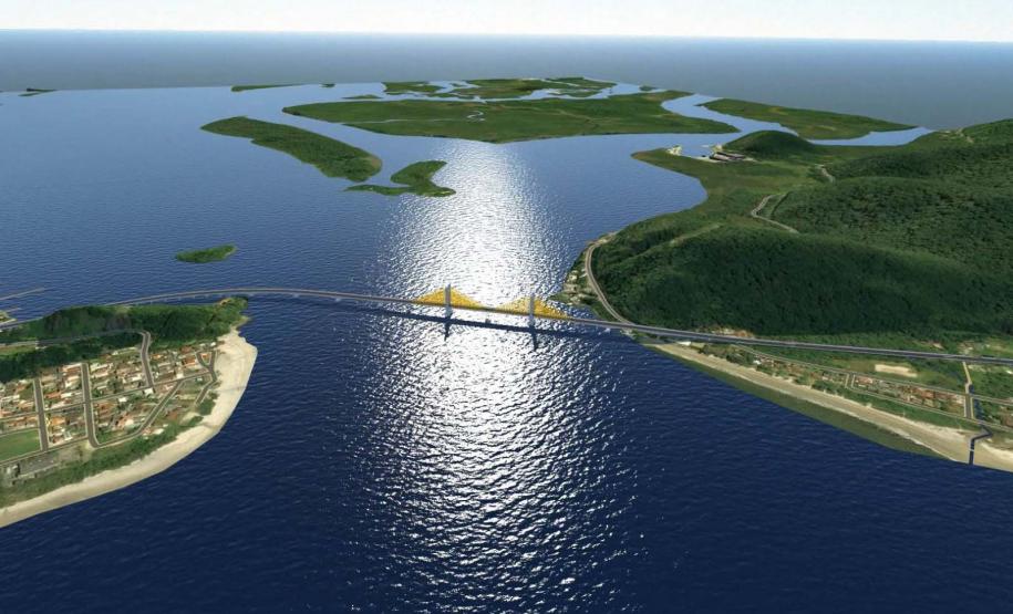 Estado pede suspensão da liminar que paralisou projeto da Ponte de Guaratuba Foto: DER