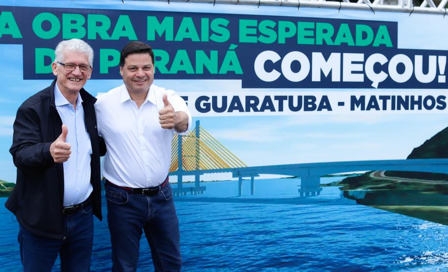Começa a obra da Ponte Guaratuba-Matinhos, projeto aguardado há mais de 30 anos Foto: Rodrigo Félix Leal / SEIL