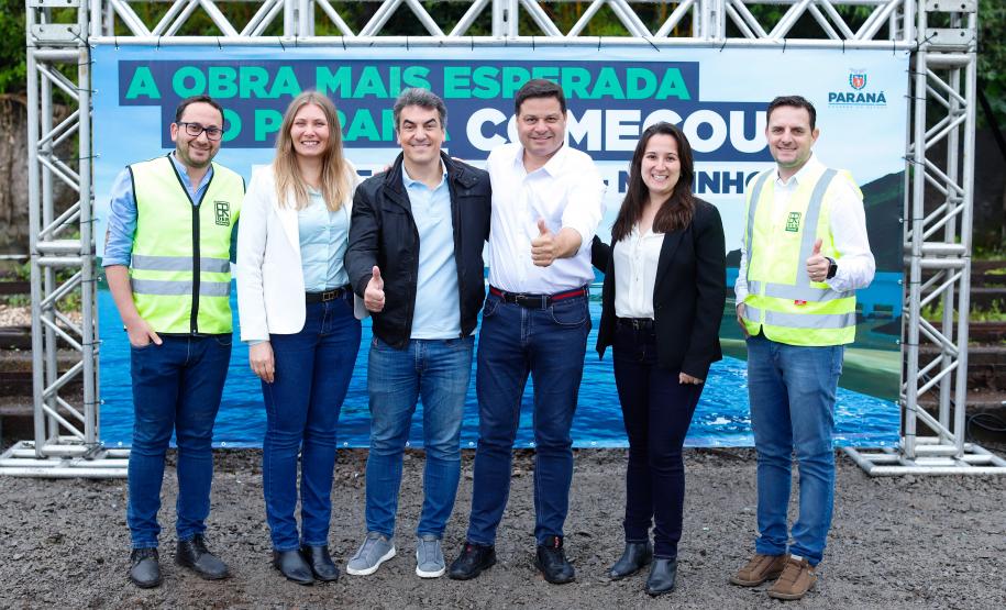Começa a obra da Ponte Guaratuba-Matinhos, projeto aguardado há mais de 30 anos Foto: Rodrigo Félix Leal / SEIL