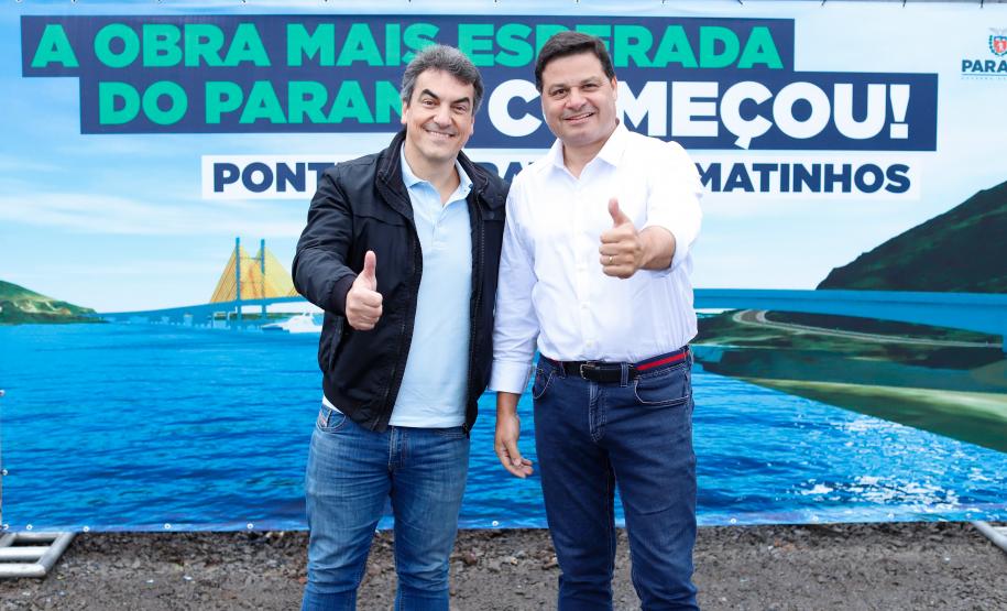 Começa a obra da Ponte Guaratuba-Matinhos, projeto aguardado há mais de 30 anos Foto: Rodrigo Félix Leal / SEIL
