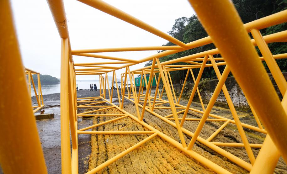 Começa a obra da Ponte Guaratuba-Matinhos, projeto aguardado há mais de 30 anos Foto: Rodrigo Félix Leal / SEIL