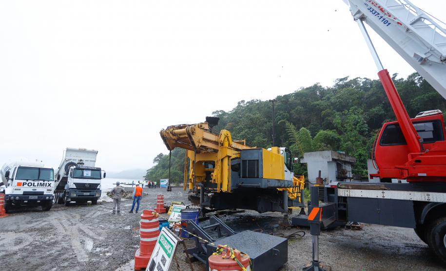 Começa a obra da Ponte Guaratuba-Matinhos, projeto aguardado há mais de 30 anos Foto: Rodrigo Félix Leal / SEIL
