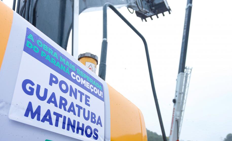 Começa a obra da Ponte Guaratuba-Matinhos, projeto aguardado há mais de 30 anos Foto: Rodrigo Félix Leal / SEIL