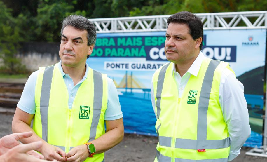 Começa a obra da Ponte Guaratuba-Matinhos, projeto aguardado há mais de 30 anos Foto: Rodrigo Félix Leal / SEIL