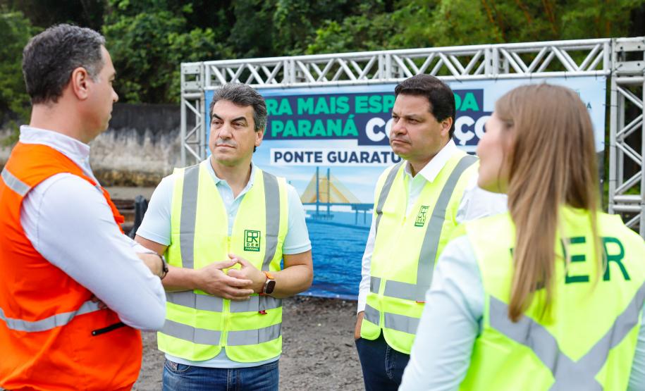 Começa a obra da Ponte Guaratuba-Matinhos, projeto aguardado há mais de 30 anos Foto: Rodrigo Félix Leal / SEIL