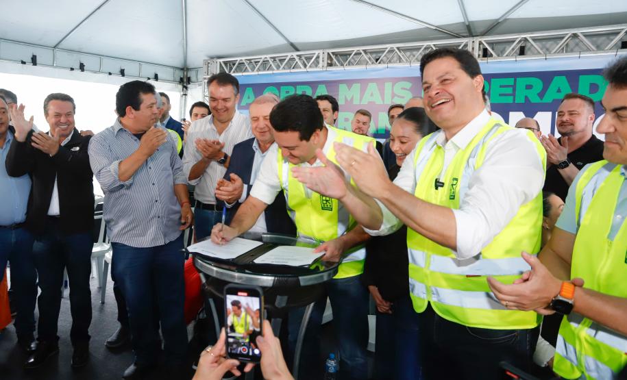 Começa a obra da Ponte Guaratuba-Matinhos, projeto aguardado há mais de 30 anos Foto: Rodrigo Félix Leal / SEIL