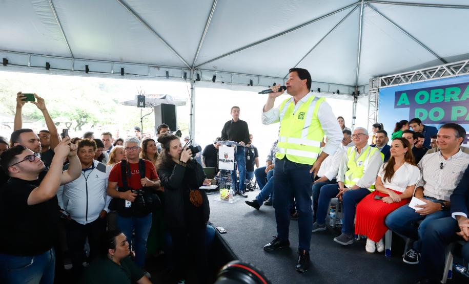 Começa a obra da Ponte Guaratuba-Matinhos, projeto aguardado há mais de 30 anos Foto: Rodrigo Félix Leal / SEIL