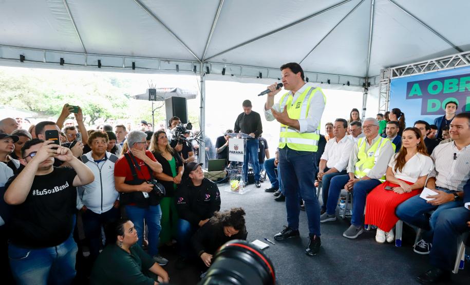 Começa a obra da Ponte Guaratuba-Matinhos, projeto aguardado há mais de 30 anos Foto: Rodrigo Félix Leal / SEIL