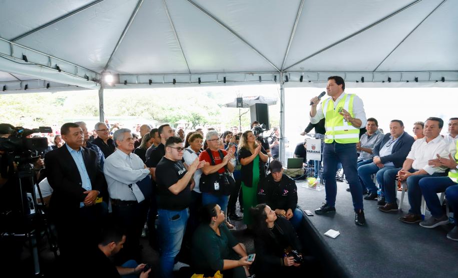 Começa a obra da Ponte Guaratuba-Matinhos, projeto aguardado há mais de 30 anos Foto: Rodrigo Félix Leal / SEIL