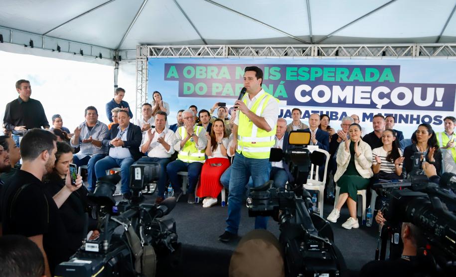 Começa a obra da Ponte Guaratuba-Matinhos, projeto aguardado há mais de 30 anos Foto: Rodrigo Félix Leal / SEIL