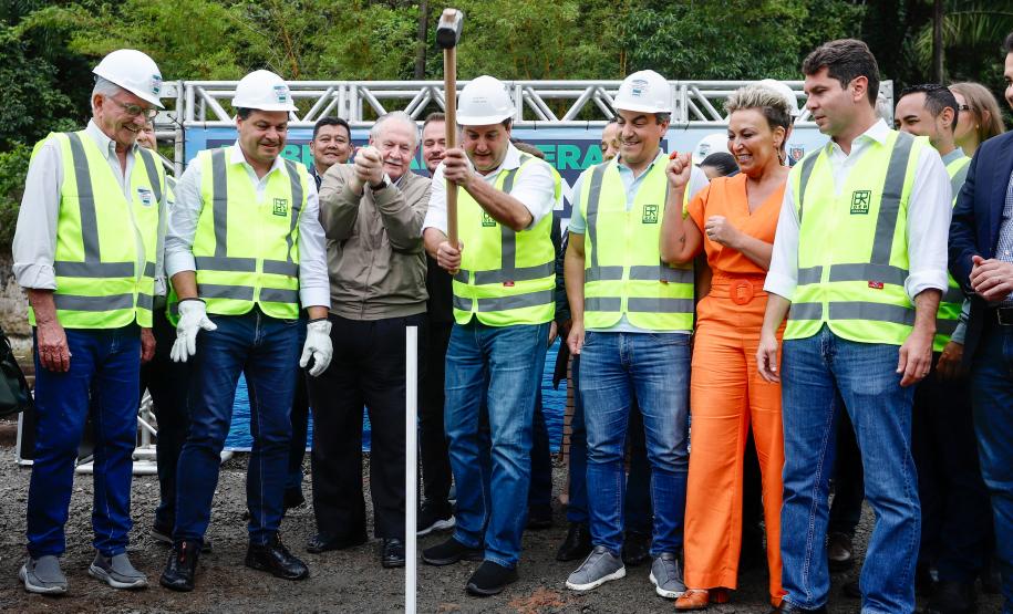 Começa a obra da Ponte Guaratuba-Matinhos, projeto aguardado há mais de 30 anos Foto: Rodrigo Félix Leal / SEIL