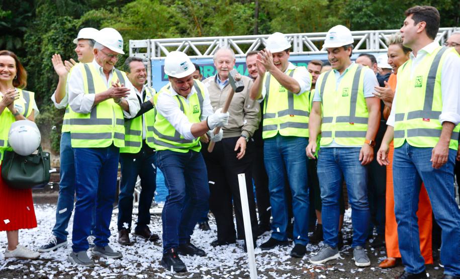 Começa a obra da Ponte Guaratuba-Matinhos, projeto aguardado há mais de 30 anos Foto: Rodrigo Félix Leal / SEIL