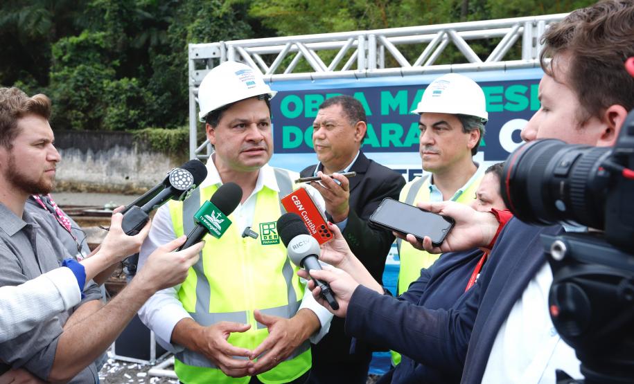Começa a obra da Ponte Guaratuba-Matinhos, projeto aguardado há mais de 30 anos Foto: Rodrigo Félix Leal / SEIL