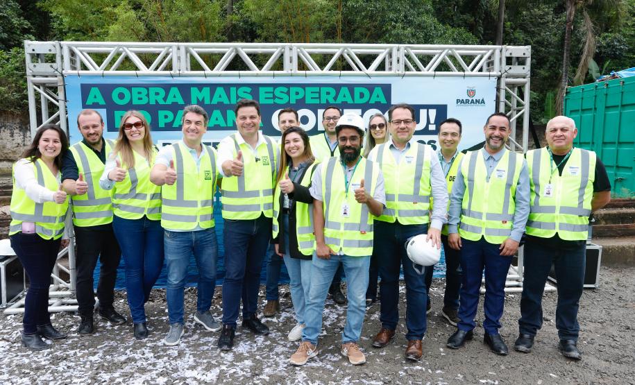 Começa a obra da Ponte Guaratuba-Matinhos, projeto aguardado há mais de 30 anos Foto: Rodrigo Félix Leal / SEIL
