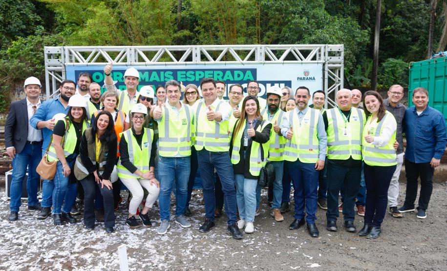 Começa a obra da Ponte Guaratuba-Matinhos, projeto aguardado há mais de 30 anos Foto: Rodrigo Félix Leal / SEIL