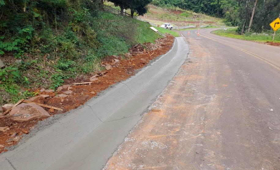 Recuperação de rodovia em Salgado Filho avança e tráfego deve ser liberado mês que vem Foto: DER-PR