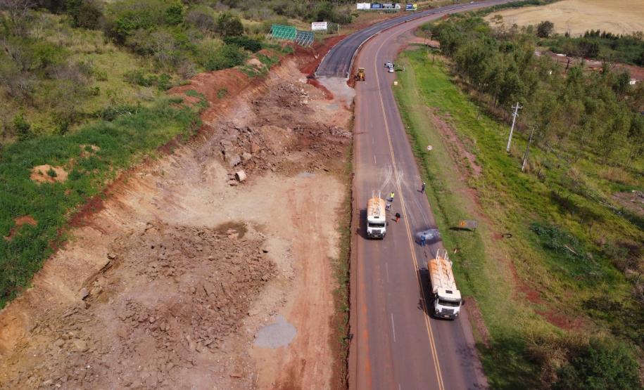 Rodovia entre Maringá e Iguaraçu terá bloqueio para detonação de rochas quarta-feira Foto: DER