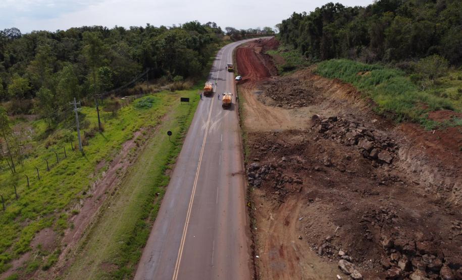 Rodovia entre Maringá e Iguaraçu terá bloqueio para detonação de rochas quarta-feira Foto: DER