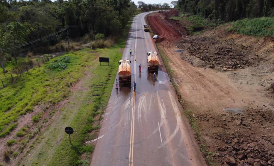 Rodovia entre Maringá e Iguaraçu terá bloqueio para detonação de rochas quarta-feira Foto: DER