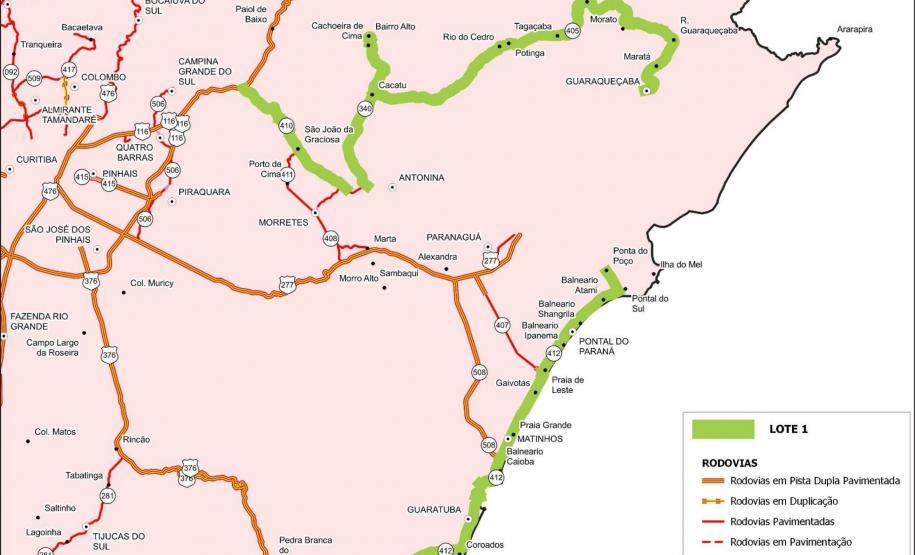 Governo lança edital de R$ 768,3 milhões para conservação de 11 mil km da faixa de domínio Foto: DER-PR
