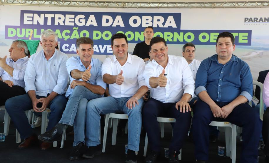 Governador entrega obras de duplicação do Contorno Oeste de Cascavel Foto: Ari Dias/AEN