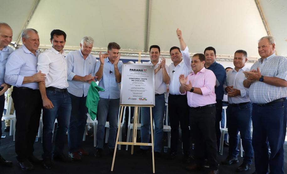 Governador entrega obras de duplicação do Contorno Oeste de Cascavel Foto: Ari Dias/AEN