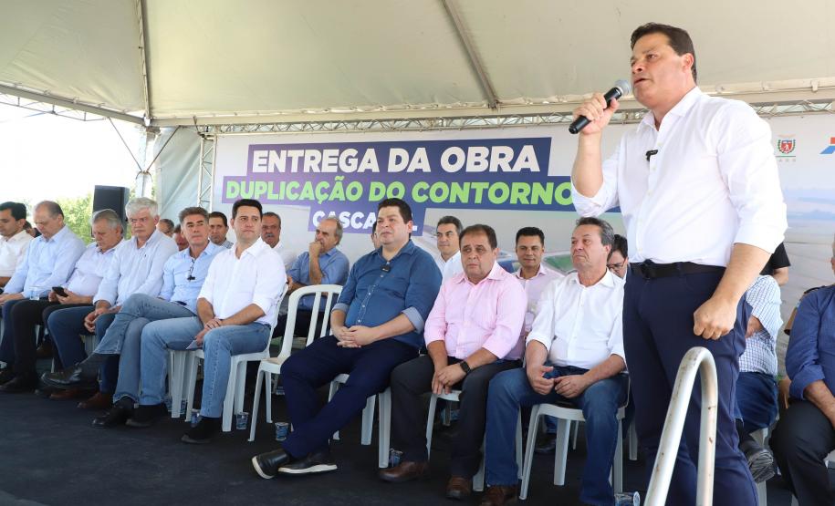 Governador entrega obras de duplicação do Contorno Oeste de Cascavel Foto: Ari Dias/AEN