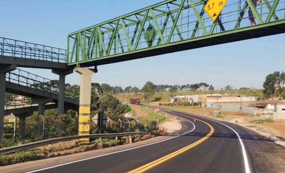 Recuperação da PR-151 em Jaguariaíva já tem novo pavimento Foto: DER