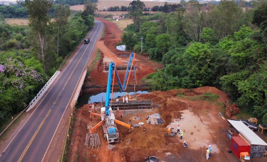 PR-445 terá bloqueios de 21 a 24 de novembro em trecho da obra de duplicação Foto: DER