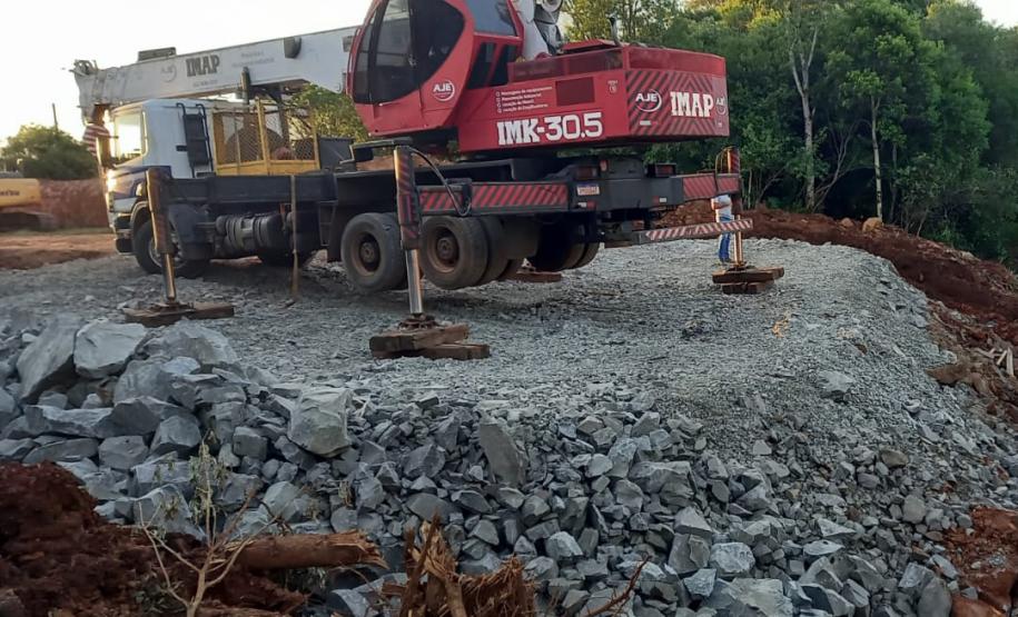 Obra de recuperação da rodovia de Entre Rios já tem novas galerias de concreto Foto: DER