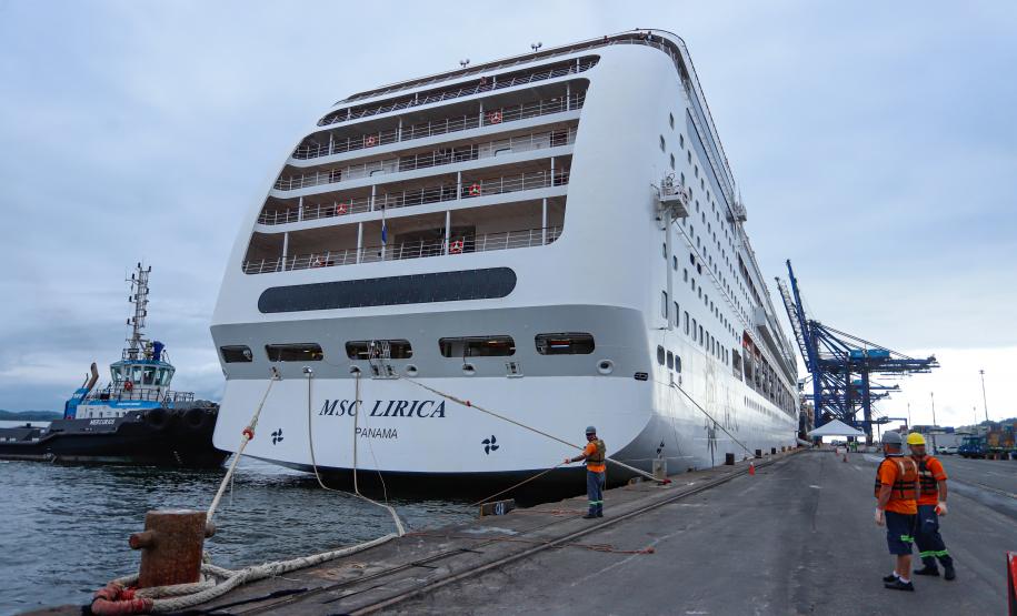 Paraná entra na rota dos cruzeiros internacionais com embarque dos primeiros turistas Foto:Rodrigo Félix Leal / SEIL