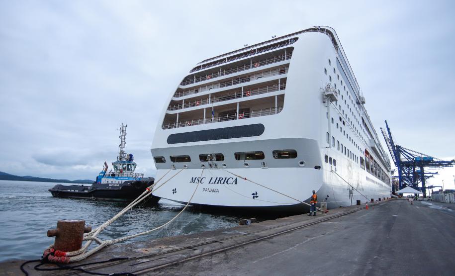 Paraná entra na rota dos cruzeiros internacionais com embarque dos primeiros turistas Foto:Rodrigo Félix Leal / SEIL